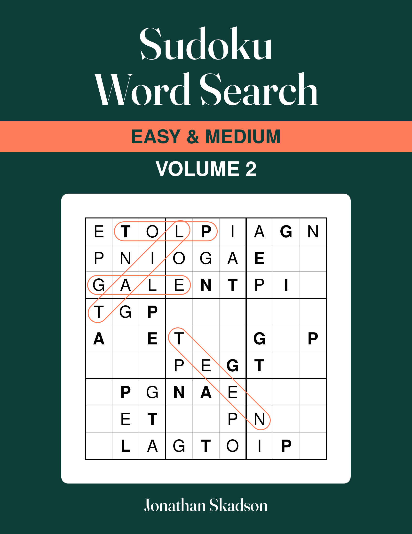 Cover of Sudoku Word Search: Easy and Medium, Volume 2