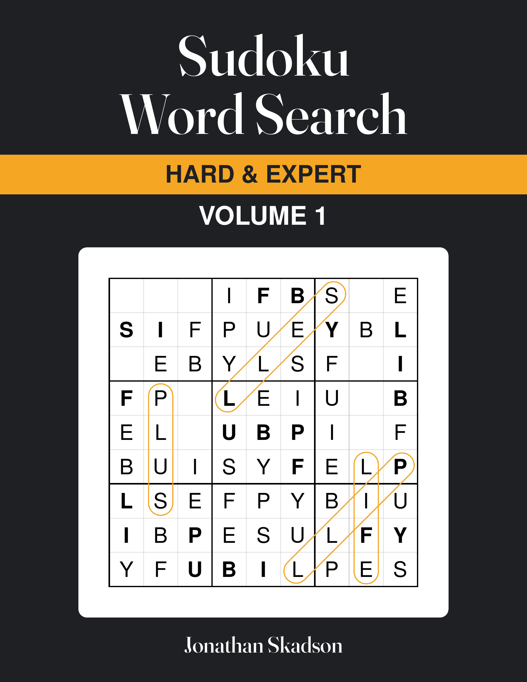 Cover of Sudoku Word Search: Hard and Expert, Volume 1